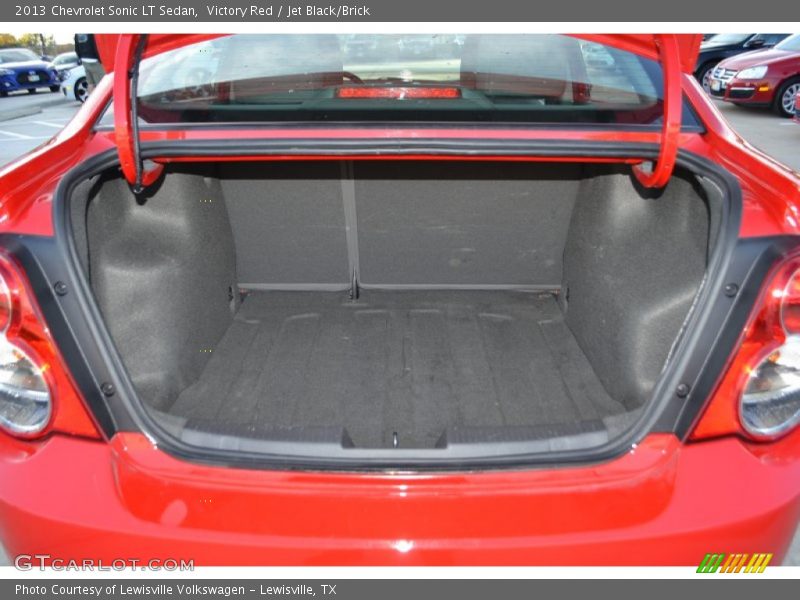 Victory Red / Jet Black/Brick 2013 Chevrolet Sonic LT Sedan