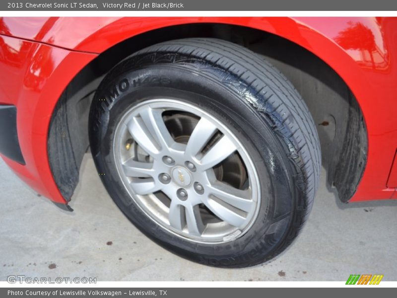 Victory Red / Jet Black/Brick 2013 Chevrolet Sonic LT Sedan