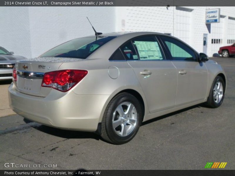 Champagne Silver Metallic / Jet Black 2014 Chevrolet Cruze LT