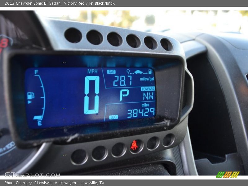 Victory Red / Jet Black/Brick 2013 Chevrolet Sonic LT Sedan