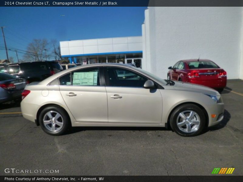 Champagne Silver Metallic / Jet Black 2014 Chevrolet Cruze LT