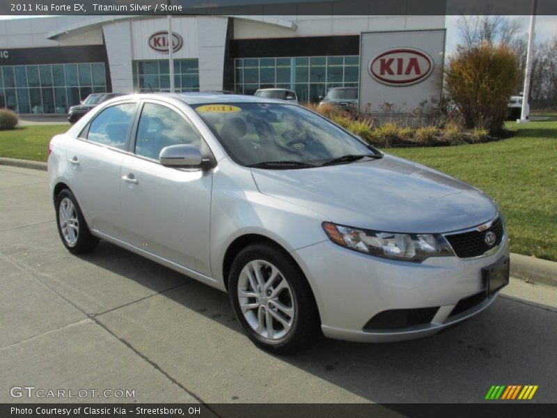 Titanium Silver / Stone 2011 Kia Forte EX
