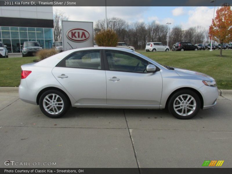 Titanium Silver / Stone 2011 Kia Forte EX