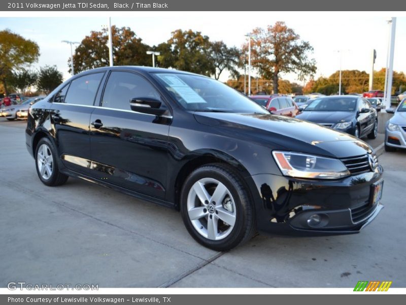 Black / Titan Black 2011 Volkswagen Jetta TDI Sedan