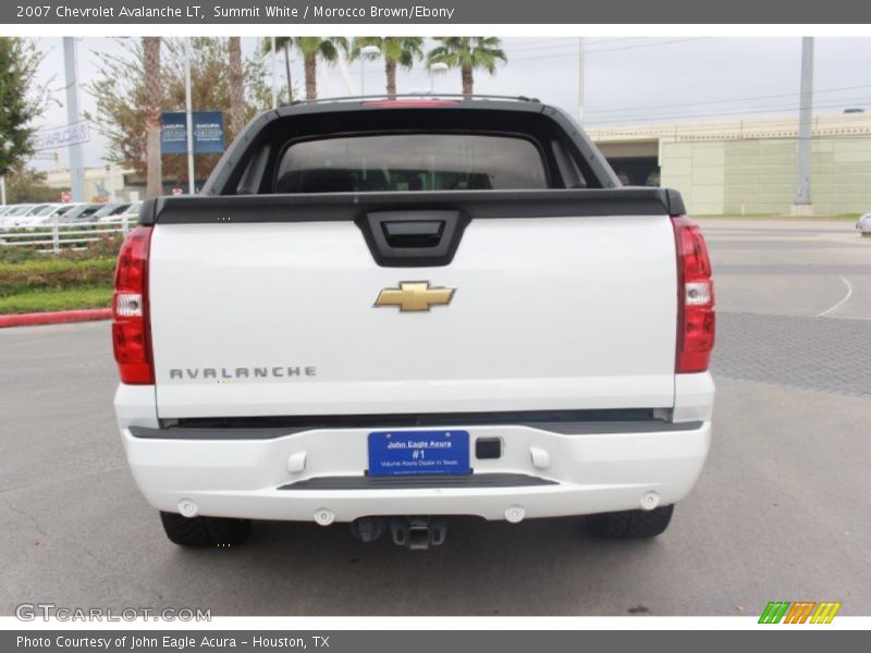 Summit White / Morocco Brown/Ebony 2007 Chevrolet Avalanche LT