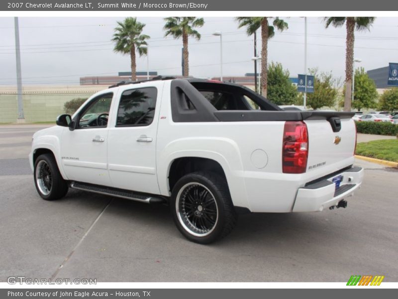 Summit White / Morocco Brown/Ebony 2007 Chevrolet Avalanche LT
