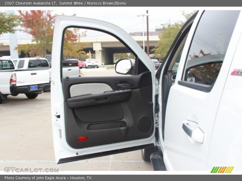 Summit White / Morocco Brown/Ebony 2007 Chevrolet Avalanche LT