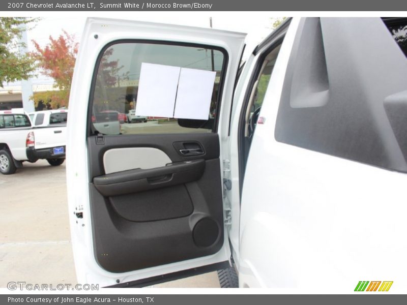 Summit White / Morocco Brown/Ebony 2007 Chevrolet Avalanche LT