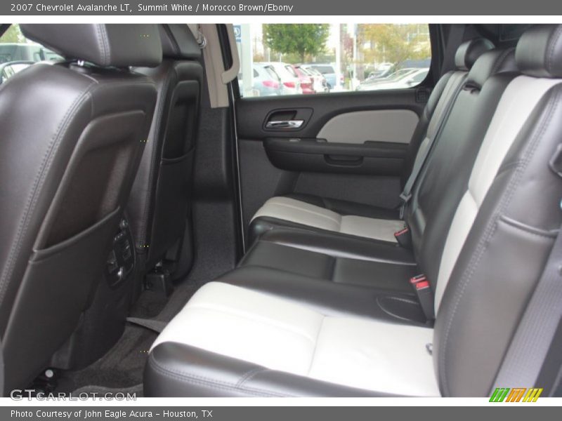 Summit White / Morocco Brown/Ebony 2007 Chevrolet Avalanche LT
