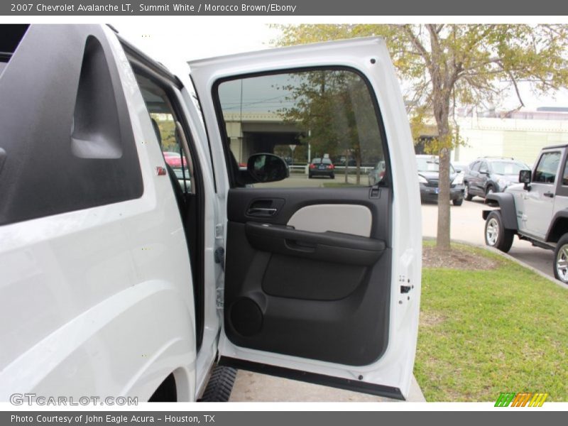 Summit White / Morocco Brown/Ebony 2007 Chevrolet Avalanche LT