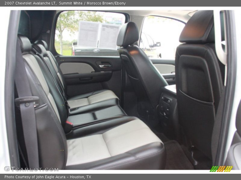 Summit White / Morocco Brown/Ebony 2007 Chevrolet Avalanche LT
