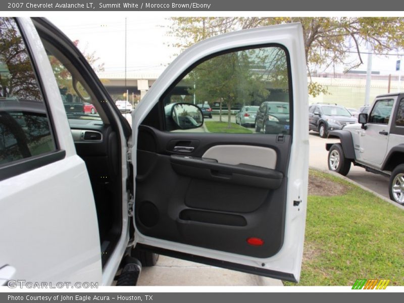 Summit White / Morocco Brown/Ebony 2007 Chevrolet Avalanche LT
