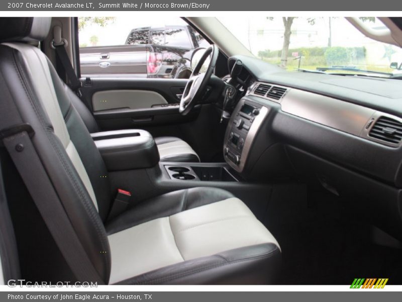 Summit White / Morocco Brown/Ebony 2007 Chevrolet Avalanche LT
