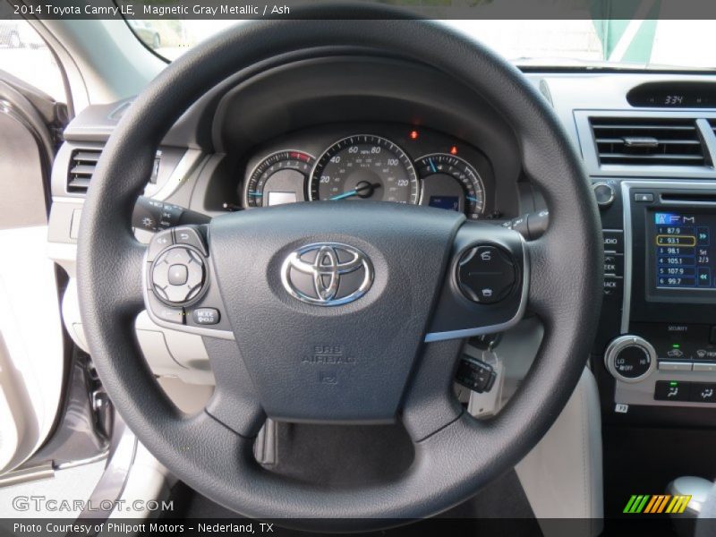 Magnetic Gray Metallic / Ash 2014 Toyota Camry LE