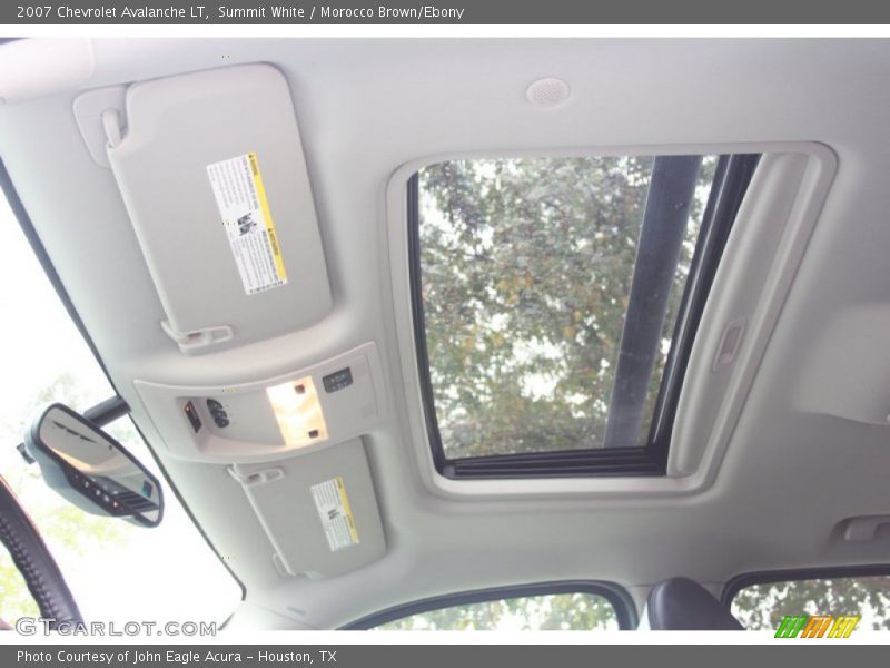 Summit White / Morocco Brown/Ebony 2007 Chevrolet Avalanche LT