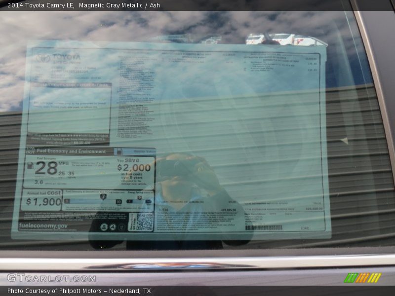 Magnetic Gray Metallic / Ash 2014 Toyota Camry LE