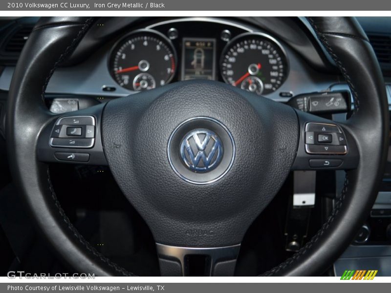 Iron Grey Metallic / Black 2010 Volkswagen CC Luxury