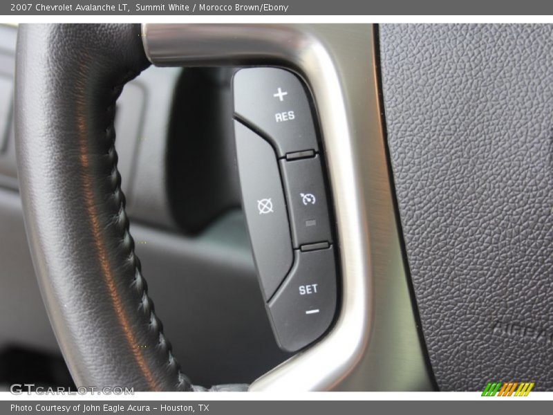 Summit White / Morocco Brown/Ebony 2007 Chevrolet Avalanche LT