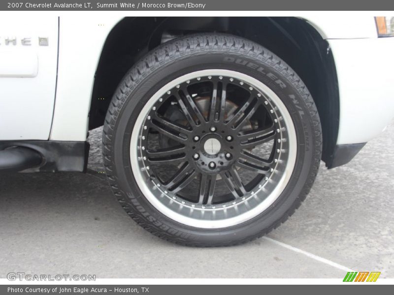 Summit White / Morocco Brown/Ebony 2007 Chevrolet Avalanche LT