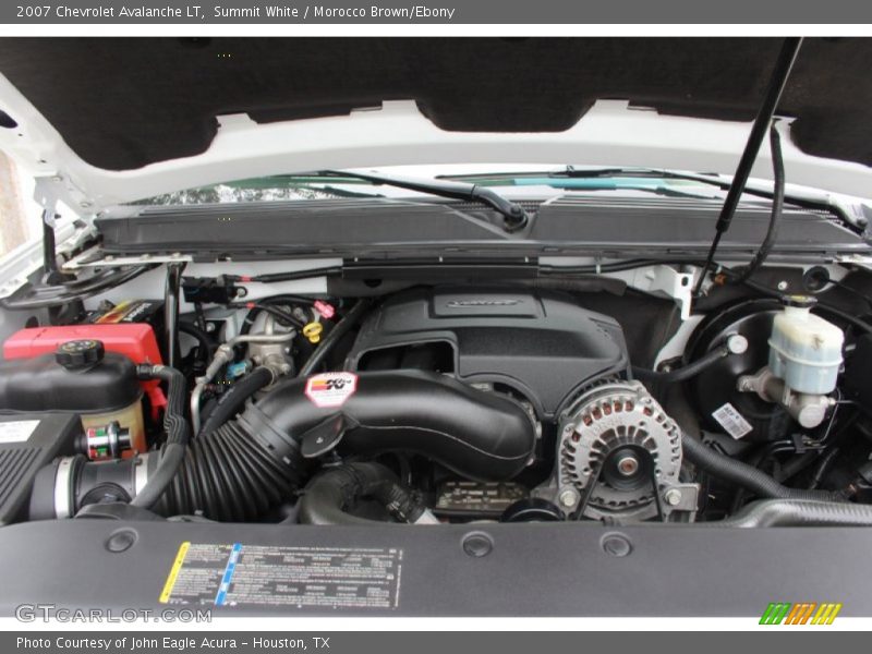 Summit White / Morocco Brown/Ebony 2007 Chevrolet Avalanche LT