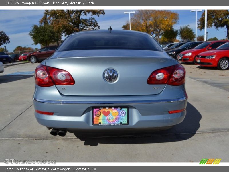 Iron Gray Metallic / Black 2012 Volkswagen CC Sport