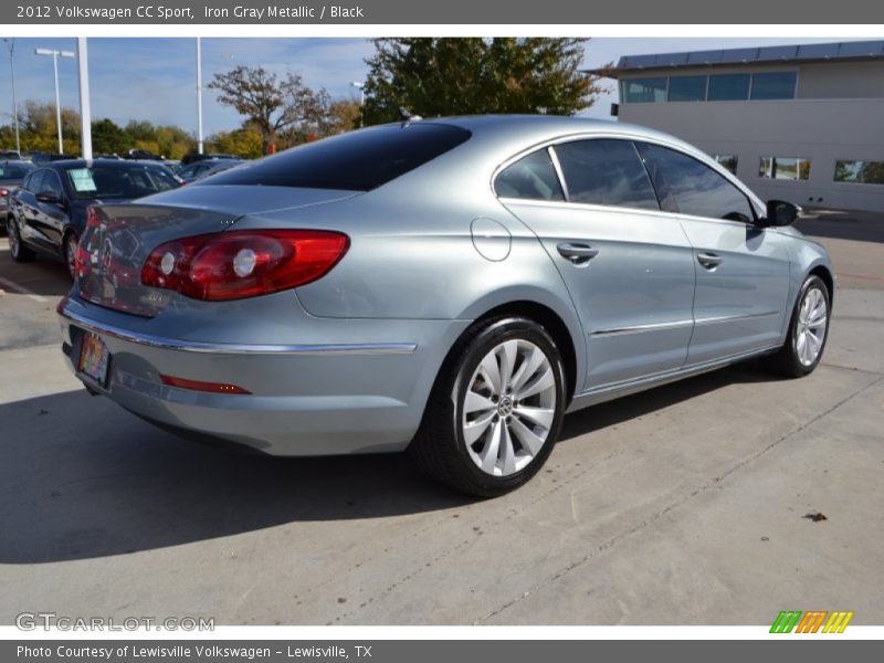 Iron Gray Metallic / Black 2012 Volkswagen CC Sport