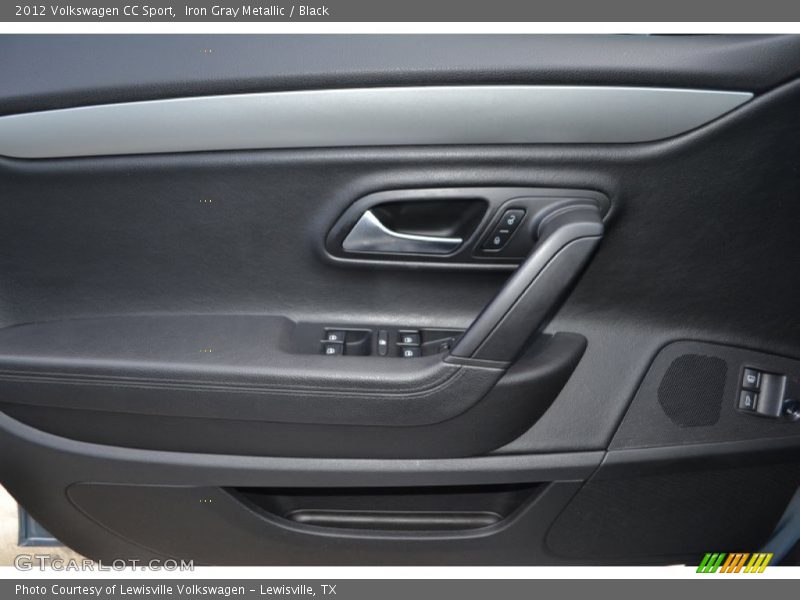 Iron Gray Metallic / Black 2012 Volkswagen CC Sport