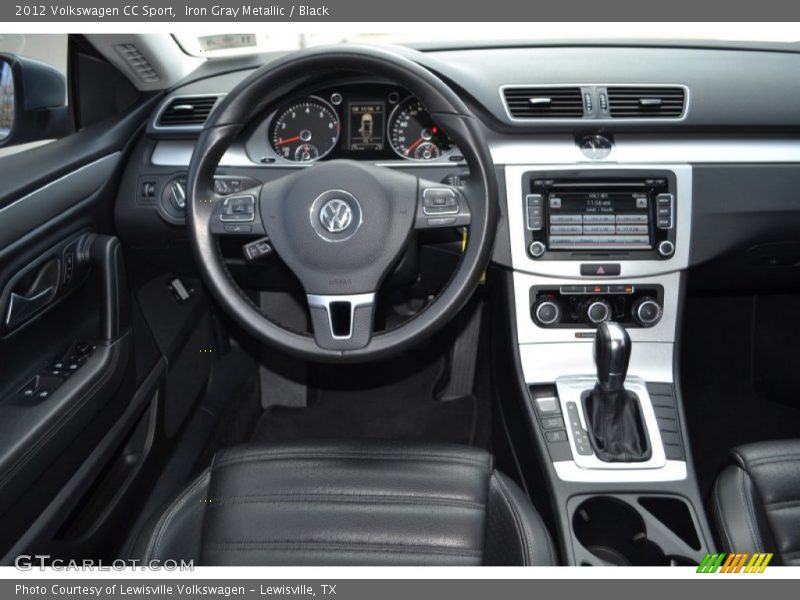 Iron Gray Metallic / Black 2012 Volkswagen CC Sport