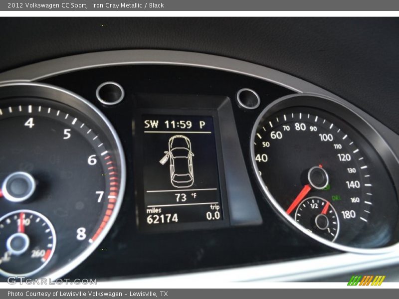 Iron Gray Metallic / Black 2012 Volkswagen CC Sport