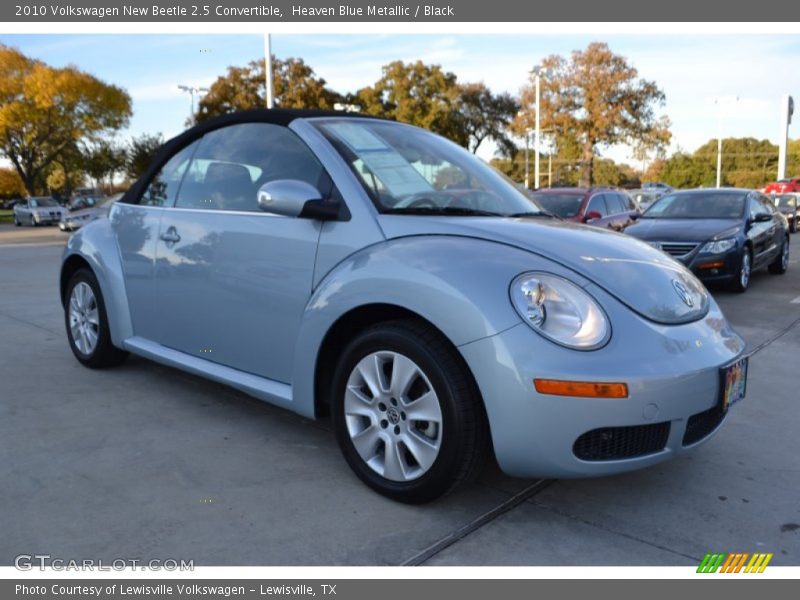 Heaven Blue Metallic / Black 2010 Volkswagen New Beetle 2.5 Convertible