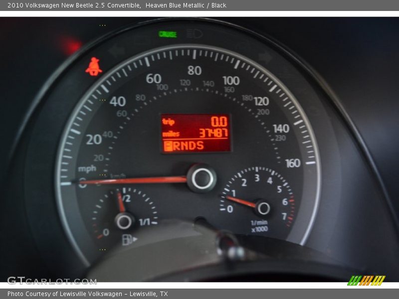 Heaven Blue Metallic / Black 2010 Volkswagen New Beetle 2.5 Convertible