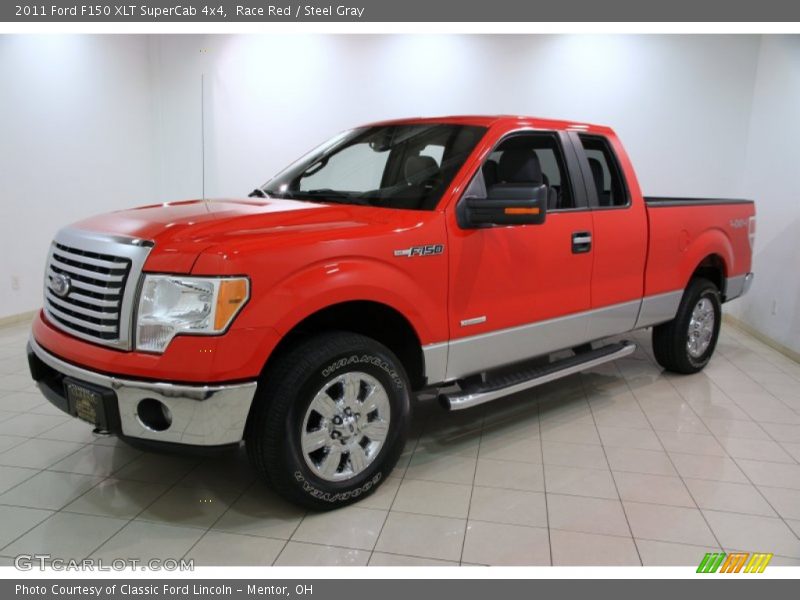 Race Red / Steel Gray 2011 Ford F150 XLT SuperCab 4x4