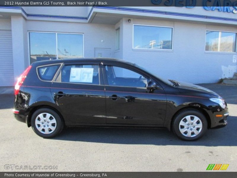 Black Noir Pearl / Black 2012 Hyundai Elantra GLS Touring