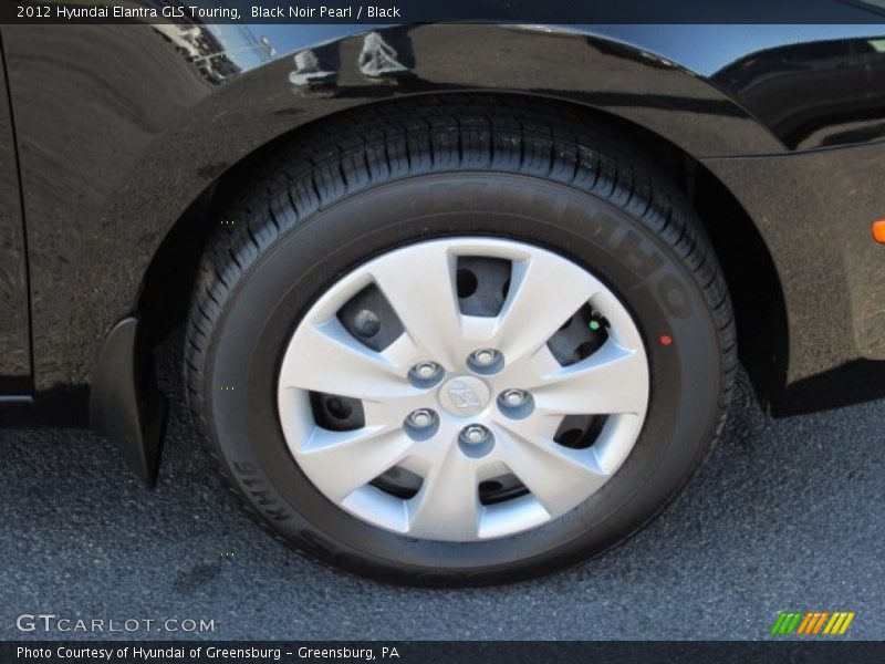 Black Noir Pearl / Black 2012 Hyundai Elantra GLS Touring