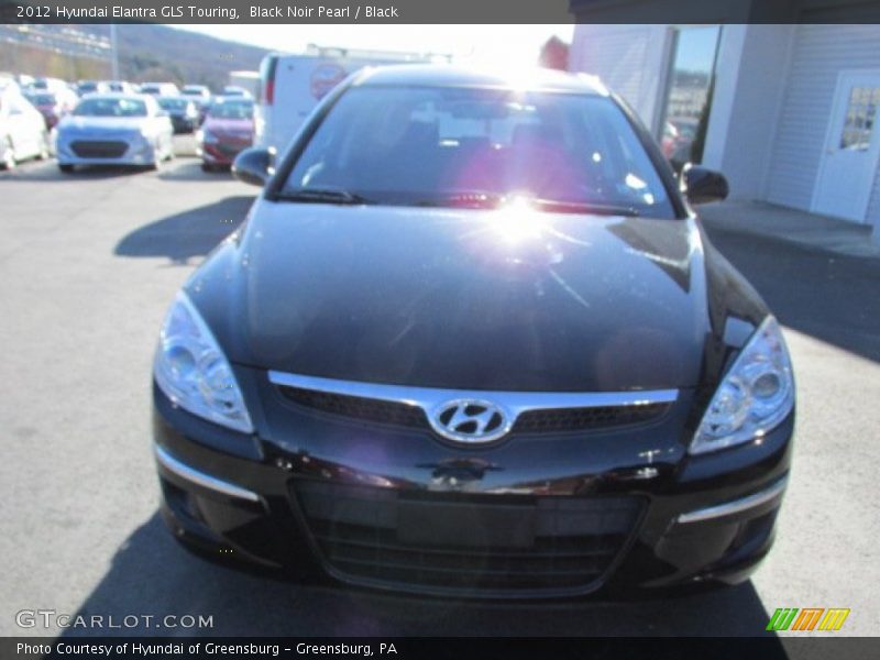 Black Noir Pearl / Black 2012 Hyundai Elantra GLS Touring