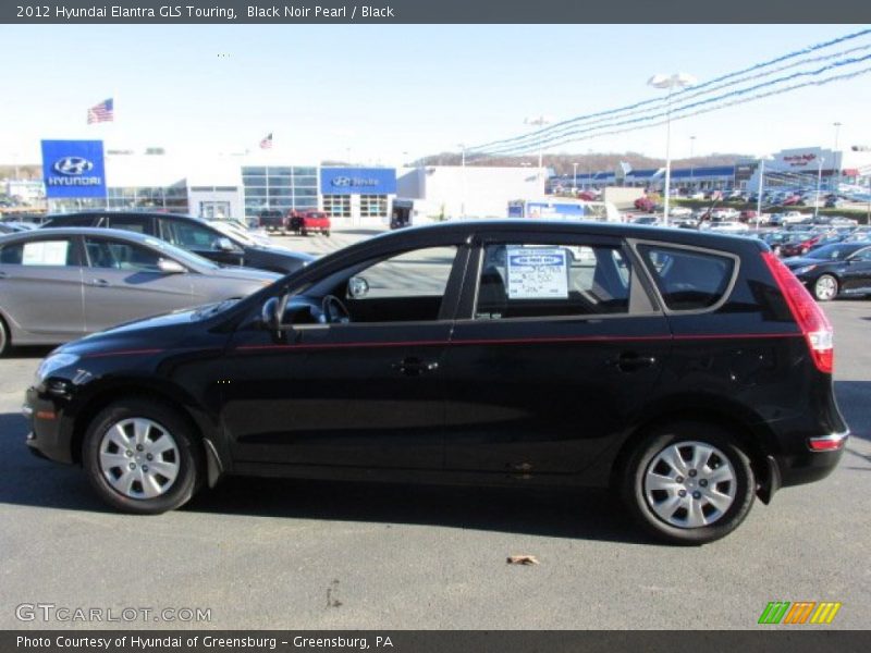 Black Noir Pearl / Black 2012 Hyundai Elantra GLS Touring