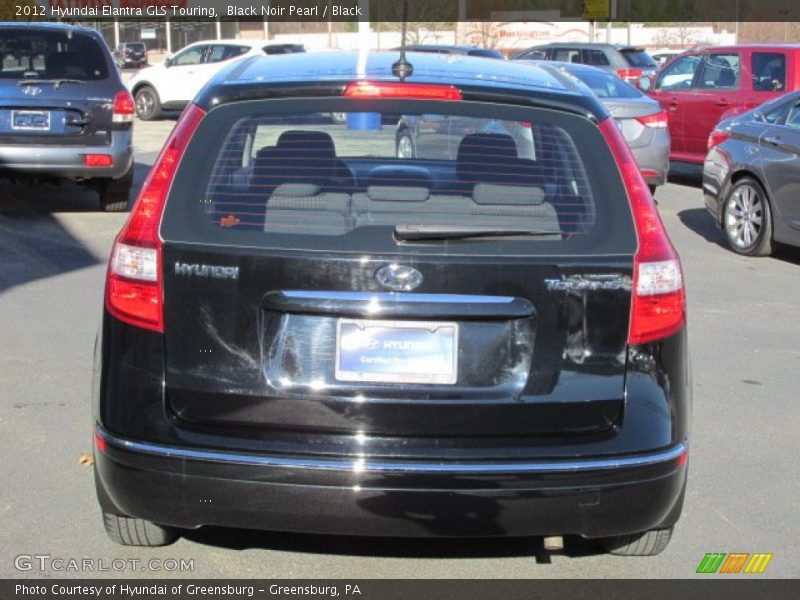 Black Noir Pearl / Black 2012 Hyundai Elantra GLS Touring