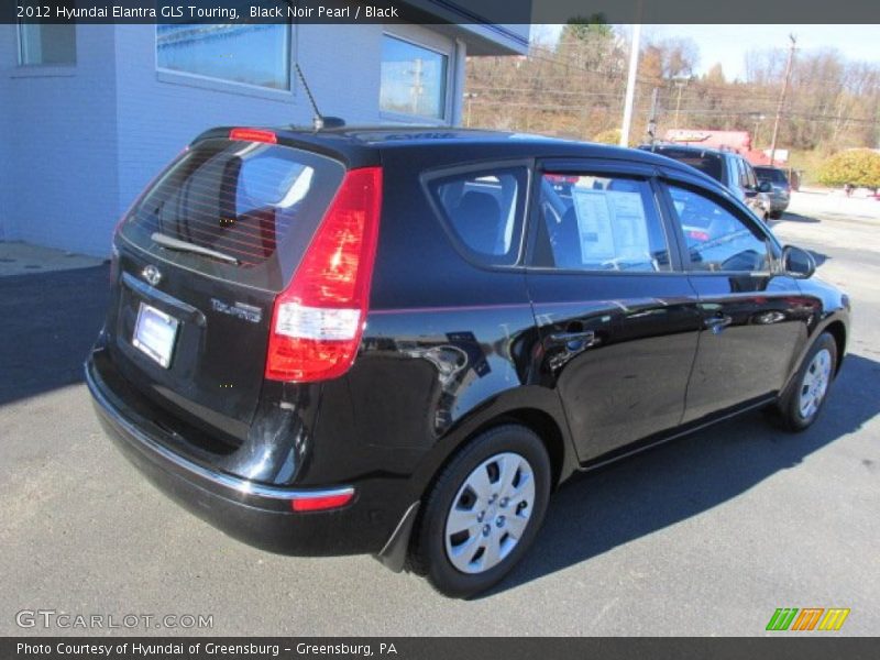 Black Noir Pearl / Black 2012 Hyundai Elantra GLS Touring
