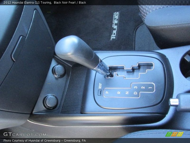 Black Noir Pearl / Black 2012 Hyundai Elantra GLS Touring