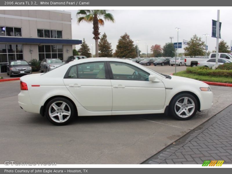 White Diamond Pearl / Camel 2006 Acura TL 3.2