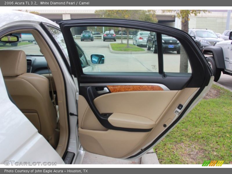 White Diamond Pearl / Camel 2006 Acura TL 3.2