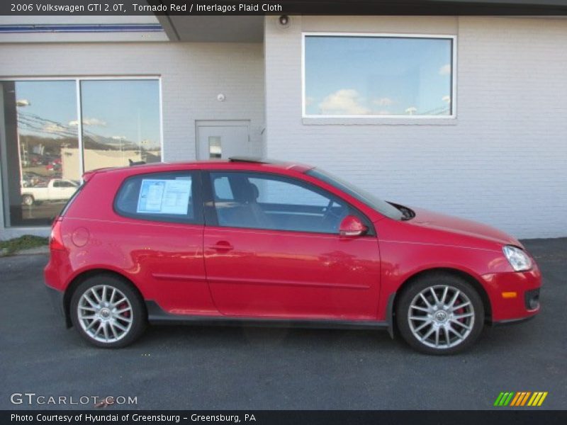 Tornado Red / Interlagos Plaid Cloth 2006 Volkswagen GTI 2.0T