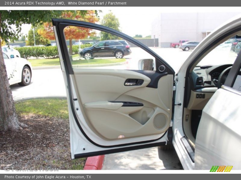 White Diamond Pearl / Parchment 2014 Acura RDX Technology AWD