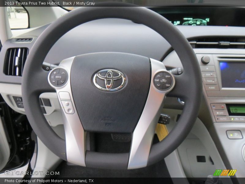 Black / Misty Gray 2013 Toyota Prius Two Hybrid