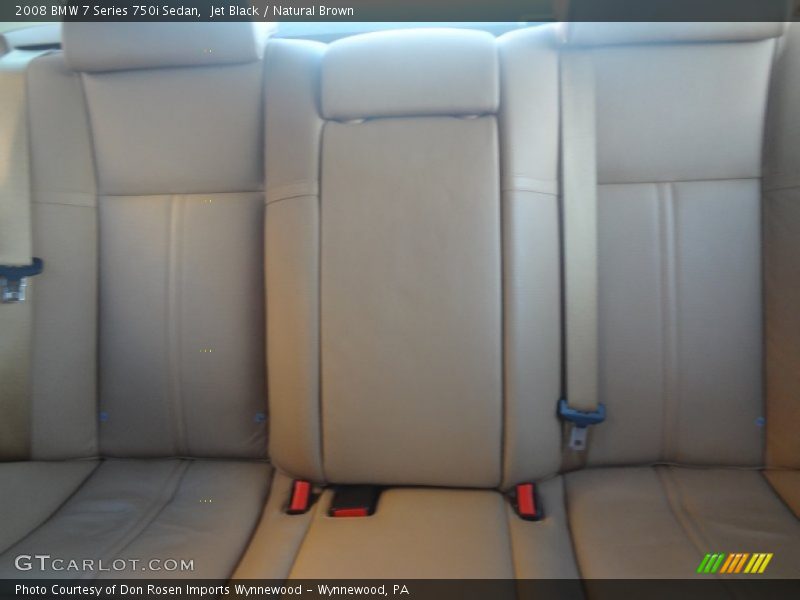 Jet Black / Natural Brown 2008 BMW 7 Series 750i Sedan