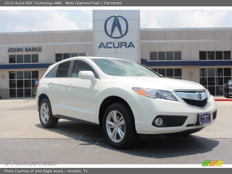 White Diamond Pearl / Parchment 2014 Acura RDX Technology AWD