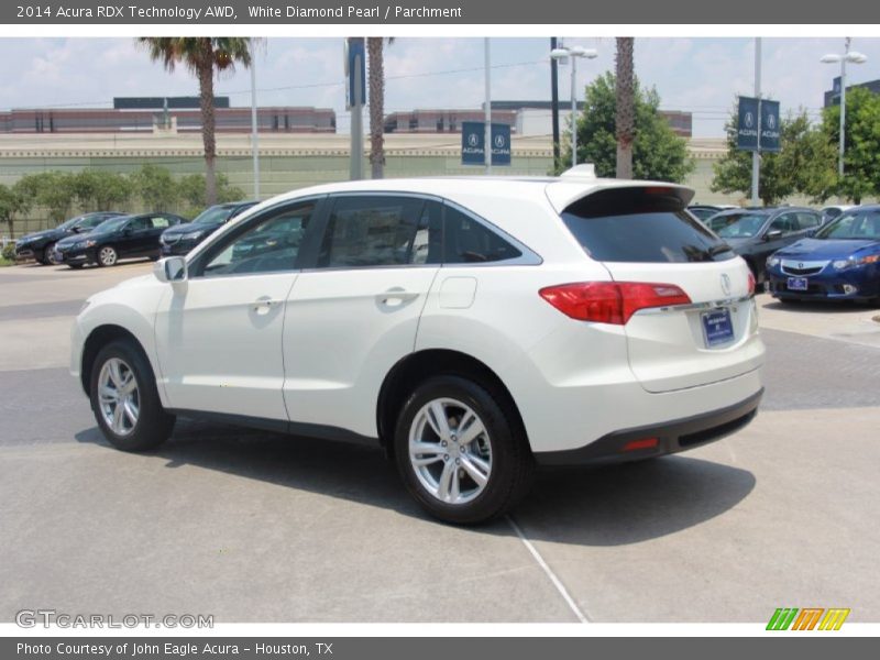 White Diamond Pearl / Parchment 2014 Acura RDX Technology AWD
