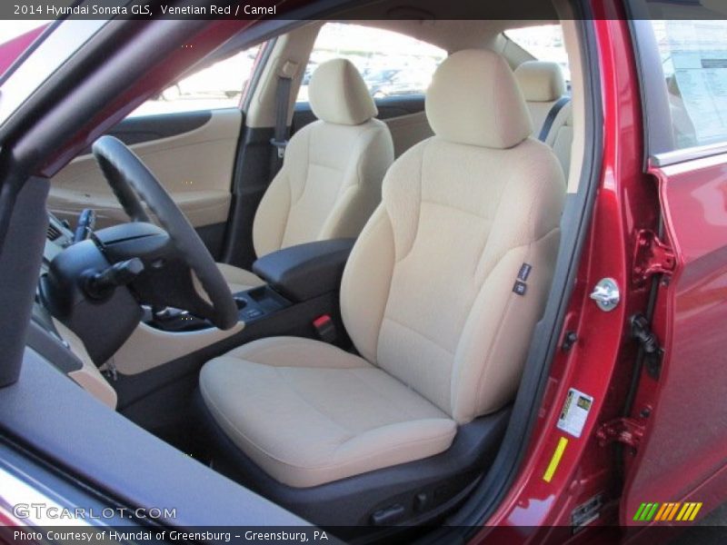 Venetian Red / Camel 2014 Hyundai Sonata GLS