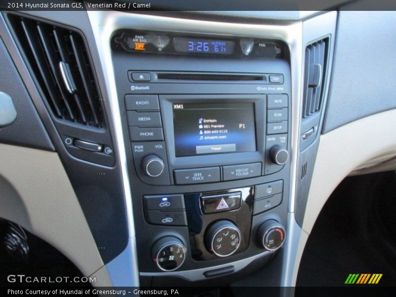 Venetian Red / Camel 2014 Hyundai Sonata GLS