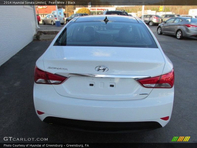 Pearl White / Black 2014 Hyundai Sonata Limited